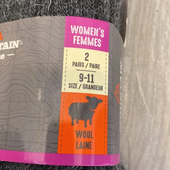 NWT Mountain Ridge Boot Socks Wool - Picture 2 of 3